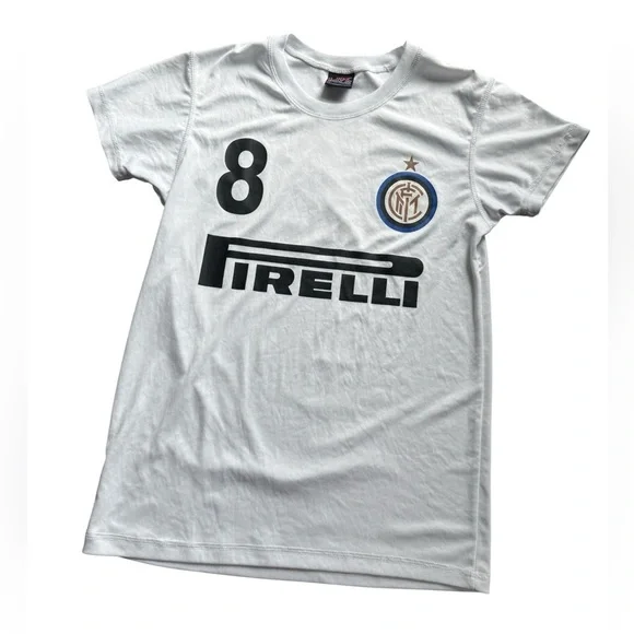 UK Polo Inter Milan Italian Football/Soccer Teeshirt, sz M, lightweight - Picture 3 of 5